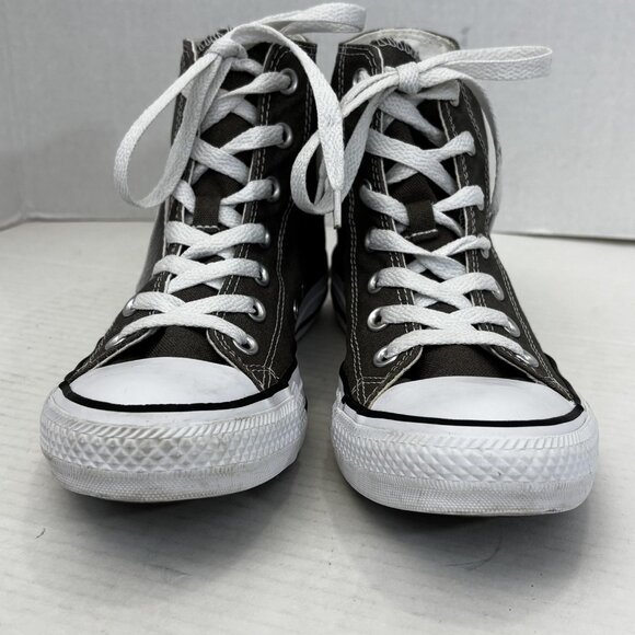 Converse Chuck Taylor All Star Shoes Size Womens 7.5 Gray High Top Classic 1J793 - Picture 7 of 16